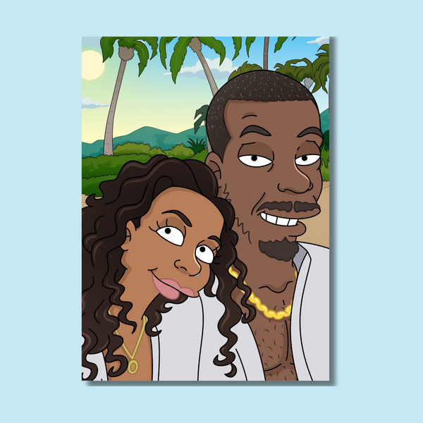 Personalized Cartoon Portrait | The Simpsons