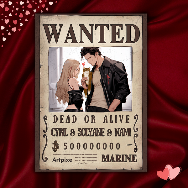 Valentine's Day Gift Personalized Portrait Manga