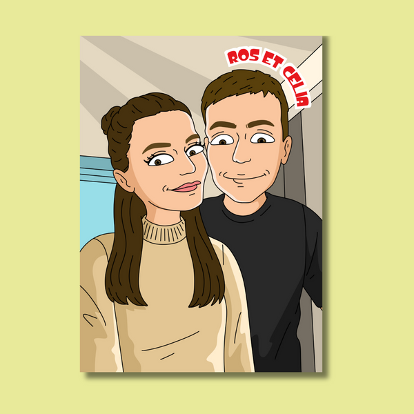 Personalized Cartoon Portrait | Family Guys